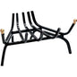 BRUCIALEGNA ANGOLARE X CAMINO FERRO BATTUTO + POMI OTTONE CM 40