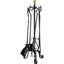 PIANTANA CAMINO KIT TORTIGLIONE FERRO BATTUTO + POMI OTTONE H.CM 70 CF=PZ 5