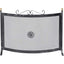 PARASCINTILLE CAMINO CURVO FERRO BATTUTO + POMI OTTONE CM 60X50