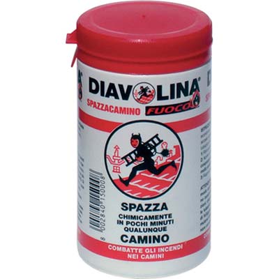 ANTIFULIGGINE SPAZZACAMINO POLVERE DIAVOLINA FUOCO GR 270