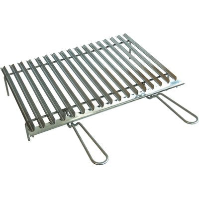 GRATICOLA BARBECUE RECUPERO GRASSO OMPAGRILL INOX MANICI 2 CM 80X45 Immagine principale del prodotto