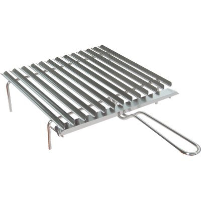 GRATICOLA BARBECUE RECUPERO GRASSO OMPAGRILL INOX CM 40X35 Immagine principale del prodotto