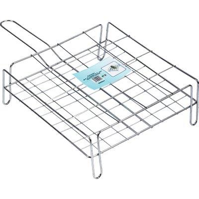 GRATICOLA BARBECUE A RETE DOPPIA CARCIOFI FD ACCIAIO CROMATO CM 30X30
