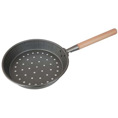 PADELLA X CALDARROSTE LUXURY MANICATA FERRO/LEGNO CM 26 Immagine principale del prodotto