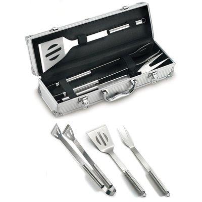 POSATE BARBECUE VALIGETTA 03380 OMPAGRILL ALLUMINIO/ACCIAIO CF=PZ 3 CM 38 Immagine principale del prodotto