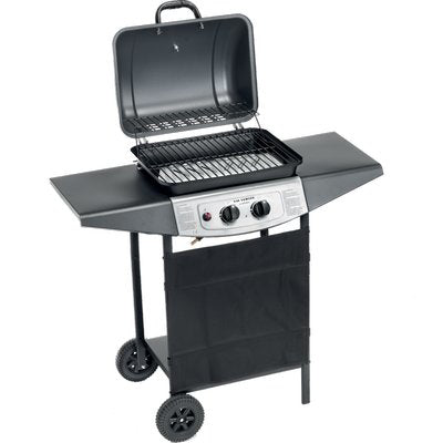 BARBECUE GAS DOUBLE COOKING SYSTEM 2 OMPAGRILL FUOCHI 2 CM 98X43 H.CM 100 + ROCCIA LAVICA