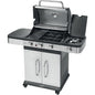 BARBECUE GAS INDIANAPOLIS 3+1 TITANIUM OMPAGRILL FUOCHI 4 CM 121X60 H.CM 138