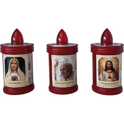 LUMINO VOTIVO ROSSO MM 60X100 DURATA GG 60