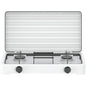 FORNELLO GAS FLAME 2 DOMUS ACCIAIO VERNICIATO BRUCIATORE 2 KW 4,4