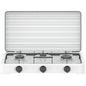 FORNELLO GAS FLAME 3 DOMUS ACCIAIO VERNICIATO BRUCIATORE 3 KW 5,4