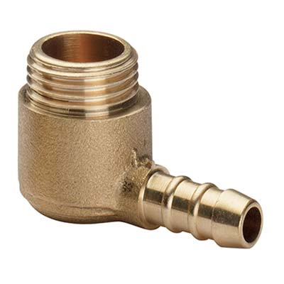 PORTAGOMMA GPL 90° FILETTO MASCHIO OTTONE MM 10 1/2M Immagine principale del prodotto