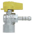 VALVOLA SFERA GAS A SQUADRA 585 BUGATTI OTTONE NICHELATO MM  8X1/2F