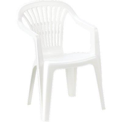 SEDIA SCILLA + BRACCIOLI PROGARDEN PP BIANCO CM 54X53 H.CM 80 Immagine principale del prodotto