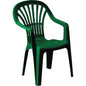 SEDIA ZENA + BRACCIOLI PROGARDEN PP VERDE CM 55X56 H.CM 90