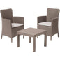 SET RATTAN SALVADOR BALCONY KETER PP CAPPUCCINO CF=PZ 3 + CUSCINI