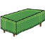 COPERTURA PESANTE X TAVOLO DOMUS PE VERDE CM 300X130 H.CM 90