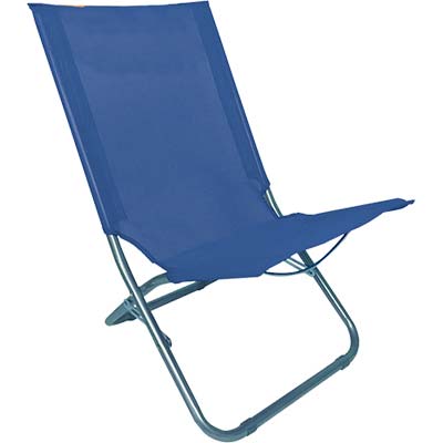 SPIAGGINA SUNNY DOMUS ACCIAIO/POLY BLU CM 42X63 H.CM 75 Immagine principale del prodotto