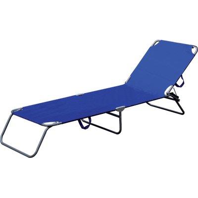 LETTINO SAND DOMUS ACCIAIO/POLY BLU CM 58X190 H.CM 27 Immagine principale del prodotto