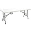 TAVOLO CATERING DOMUS HDPE BIANCO/ACCIAIO CM 180X75 H.CM 74