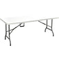 TAVOLO CATERING DOMUS HDPE BIANCO/ACCIAIO CM 180X75 H.CM 74