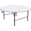 TAVOLO CATERING DOMUS HDPE BIANCO/ACCIAIO CM 160 H.CM 74