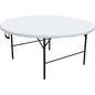 TAVOLO CATERING DOMUS HDPE BIANCO/ACCIAIO CM 160 H.CM 74