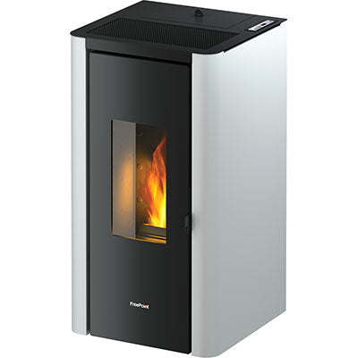 STUFA PELLET INDIGO EVO 7 FREEPOINT BIANCO KW 7 MM 465X455 H.MM 895