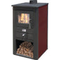 STUFA LEGNA PALLADE MILLE BORDEAUX KW 10,7 MM 500X410 H.MM 860