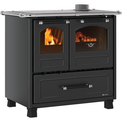 CUCINA LEGNA FAMILY 4,5 LA NORDICA NERO KW 7,5 MM 964X642 H.MM 853
