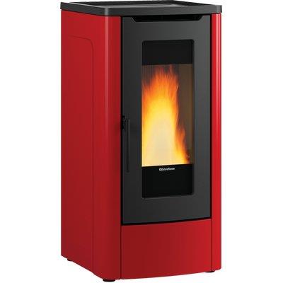 STUFA PELLET DAHIANA PLUS VFS EXTRAFLAME BORDEAUX KW 10 CANALIZZATA MM 525X602 H.MM 1080 Immagine principale del prodotto