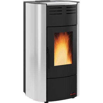 TERMO STUFA PELLET RAFFAELLA IDRO H15 EXTRAFLAME GRIGIO KW 18,1 MM 633X626 H.MM 1176 Immagine principale del prodotto