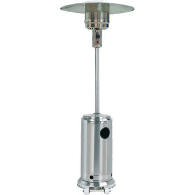 STUFA GAS GPL A FUNGO + RUOTE FLAME DOMUS ACCIAIO KW 5/13 Immagine principale del prodotto