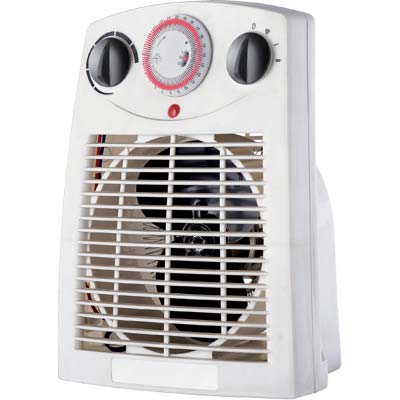TERMOVENTILATORE TAVOLO + TERMOSTATO ALBA EFFE VOLT 230 KW 1/2 + TIMER CM 22X14 H.CM 29 Immagine principale del prodotto