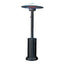 STUFA GAS GPL A FUNGO + RUOTE DOMUS NERO KW 5/12