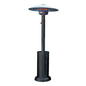 STUFA GAS GPL A FUNGO + RUOTE DOMUS NERO KW 5/12