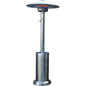 STUFA GAS GPL A FUNGO + RUOTE DOMUS ACCIAIO KW 5/12