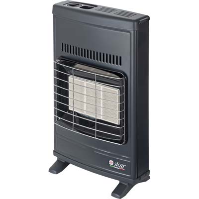 STUFA GAS METANO INFRAROSSI A PARETE ECO 42T SICAR GRIGIO VENTILATA WATT 4200 CM 43X15 H.CM 64 Immagine principale del prodotto
