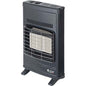 STUFA GAS METANO INFRAROSSI A PARETE ECO 42T SICAR GRIGIO VENTILATA WATT 4200 CM 43X15 H.CM 64
