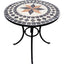 TAVOLO MOSAICO CAPRI DOMUS CM 60 H.CM 70 BASE ACCIAIO VERN