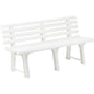 PANCHINA ORCHIDEA PROGARDEN PP BIANCO CM 145X49 H.CM 74
