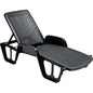 LETTINO POOL IMPILABILE PROGARDEN PP ANTRACITE CM 71X192 H.CM 46