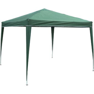 GAZEBO RICHIUDIBILE DOMUS ACCIAIO/POLY VERDE MT 3X3 Immagine principale del prodotto