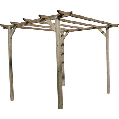 PERGOLA LEGNO EURO DOMUS PINO IMPREGNATO MT 3X3 H.MT 2,5 Immagine principale del prodotto