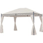 GAZEBO NAPOLI DOMUS ACCIAIO/POLY MT 3X4