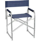 SEDIA REGISTA DOMUS ALLUMINIO/POLY BLU CM 56X46 H.CM 80