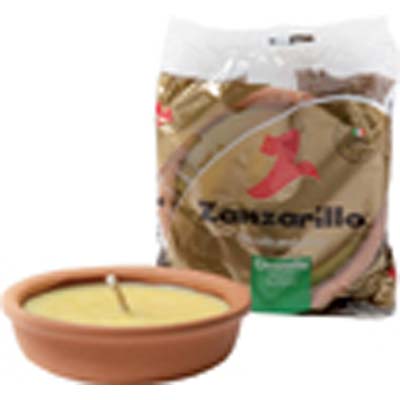 FIACCOLA TERRACOTTA ZANZARILLO CITRONELLA CM 11 H.MM 30 Immagine principale del prodotto