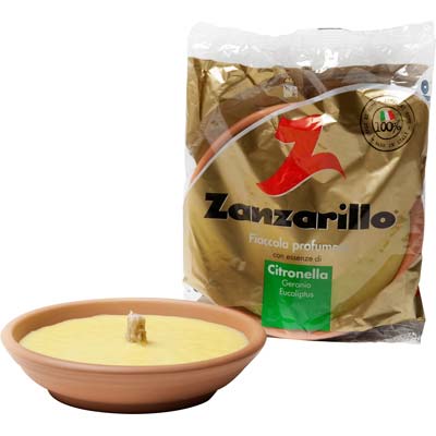 FIACCOLA TERRACOTTA ZANZARILLO CITRONELLA CM 15 H.MM 35 Immagine principale del prodotto