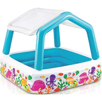PISCINA SUN SHADE 57470 INTEX CM 157X157 H.CM 122