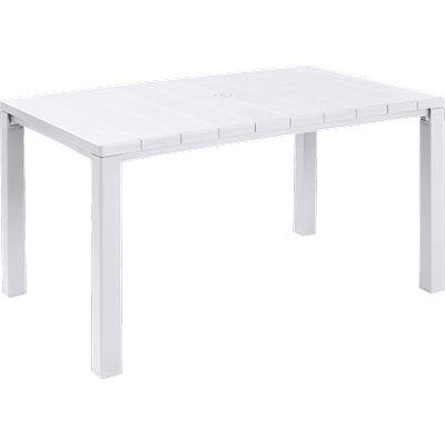 TAVOLO JULIE KETER PP BIANCO 147X90 H.CM 75