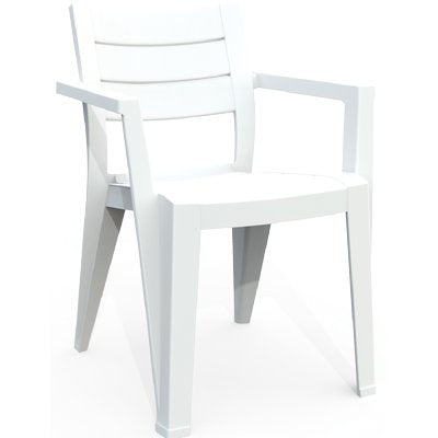 SEDIA JULIE + BRACCIOLI KETER PP BIANCO CM 61,5X58,5 H.CM 79 Immagine principale del prodotto